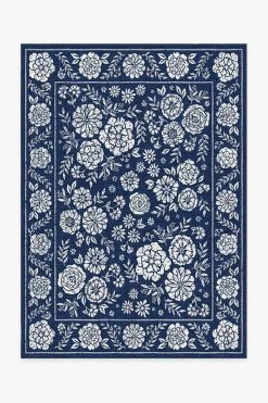 Discount 🛒 Ruggable Outdoor Carmela Suzani Royal Blue Rug 😉