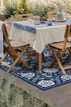 Discount 🛒 Ruggable Outdoor Carmela Suzani Royal Blue Rug 😉 -Outdoor Rugs Store carmela suzani royal blue C RC OT028 57