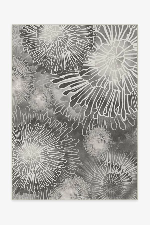 Cheapest ๐ Ruggable Sale Chrysanthemum Ash Grey Rug โญ 1 Cheapest ๐ Ruggable Sale Chrysanthemum Ash Grey Rug โญ