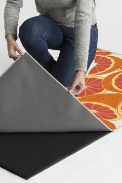 Best Sale 🔥 Ruggable Citrus Blood Orange Rug ⌛ -Outdoor Rugs Store citrus blood orange B RC TP013 27