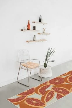 Best Sale 🔥 Ruggable Citrus Blood Orange Rug ⌛ -Outdoor Rugs Store citrus blood orange C RC TP013 27