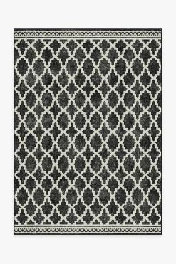 Best reviews of 😉 Ruggable Outdoor Cleo Trellis Black Rug 😀