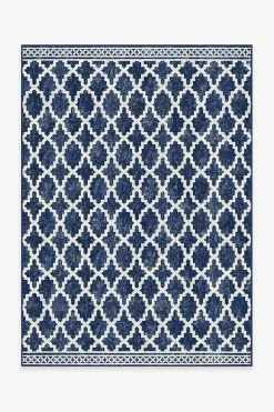 Best reviews of 🎁 Ruggable Outdoor Cleo Trellis Royal Blue Rug 🤩