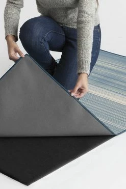 Cheap ❤️ Ruggable Coastal Linear Stripe Slate Rug 🔔 -Outdoor Rugs Store coastal linear striped slate B RC 0324 27