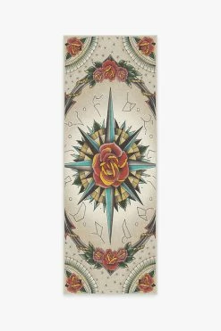 Buy 🌟 Ruggable Compass Rose Rug 🔥 -Outdoor Rugs Store compass rose A RC 0634 27 V2