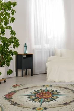 Buy 🌟 Ruggable Compass Rose Rug 🔥 -Outdoor Rugs Store compass rose C RC 0634 57