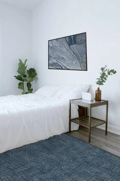 Promo 🥰 Ruggable Crosshatch Sapphire Rug 🤩 -Outdoor Rugs Store crosshatch sapphire C RC 0401 57 V3