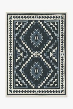 New 👍 Ruggable Desert Ivory Blue Rug 🎉