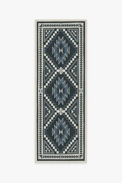 New 👍 Ruggable Desert Ivory Blue Rug 🎉 -Outdoor Rugs Store desert ivory blue B RC 0695 27