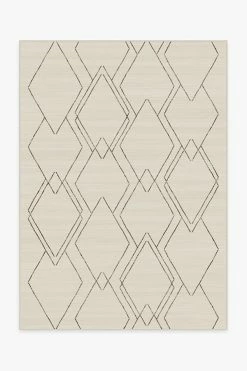 Best Sale 👍 Ruggable Diamond Dalia Beige Ivory Rug 🌟