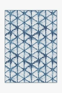 Flash Sale ⭐ Ruggable Diamond Shibori Indigo Rug 🔥