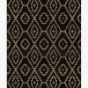 Budget 🎉 Ruggable Diamond Trellis Black Rug 🌟