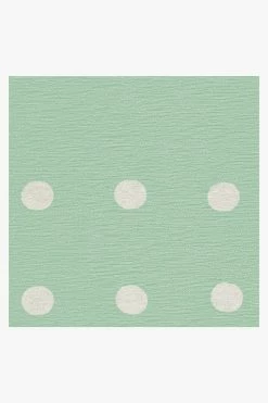 Coupon 🎉 Ruggable Dot Border Mint Rug 🥰 -Outdoor Rugs Store dot border mint D RC 0107 57 V2