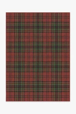 Cheap 😍 Ruggable 👗 Dress Stewart Tartan Red Rug 🔥