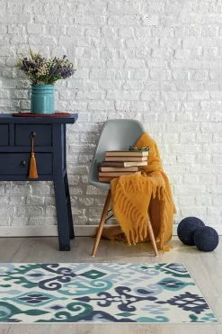 Budget 😍 Ruggable Eisley Teal Rug 💯 -Outdoor Rugs Store eisley teal C RC BY005 27