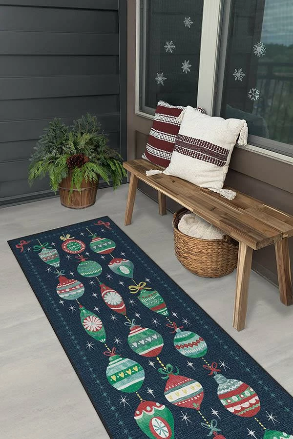 Buy ✔️ Ruggable Outdoor Festive Garland Navy Rug 👏 8 Buy ✔️ Ruggable Outdoor Festive Garland Navy Rug 👏 - Image 8