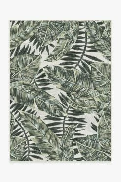 Best deal ⭐ Ruggable Outdoor Filifera Palm Green Rug 🔔