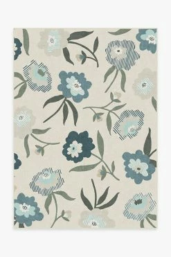 New 😉 Ruggable Fleur Margaritte Jade Rug 🛒