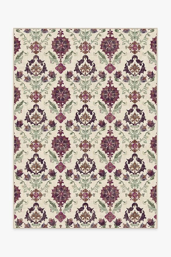 Cheapest 🧨 Ruggable Floral Damask Mimi Purple Rug ✔️ 1 Cheapest 🧨 Ruggable Floral Damask Mimi Purple Rug ✔️