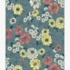 Hot Sale ⌛ Ruggable Floret Teal Blue Rug ✔️