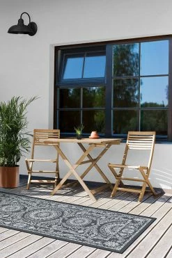 Best Sale 😍 Ruggable Outdoor Fontaine Black Rug ⭐ -Outdoor Rugs Store fontaine black C RC LH021 27