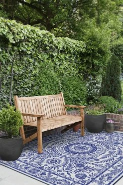 Coupon 🌟 Ruggable Outdoor Fontaine Delft Blue Rug 👏 -Outdoor Rugs Store fontaine delft blue C RC LH020 57