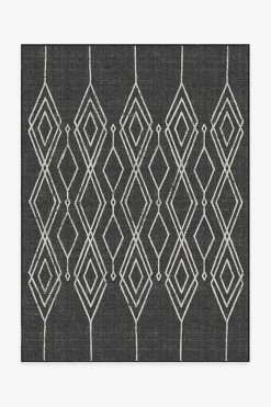 Cheapest 🎉 Ruggable Outdoor Gemma Lattice Black Rug ⭐