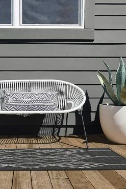 Cheapest 🎉 Ruggable Outdoor Gemma Lattice Black Rug ⭐ -Outdoor Rugs Store gemma lattice black C RC OT015 27