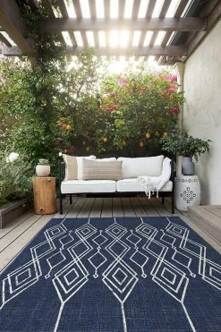 Top 10 💯 Ruggable Outdoor Gemma Lattice Royal Blue Rug 👍 -Outdoor Rugs Store gemma lattice royal blue C RC OT014 57