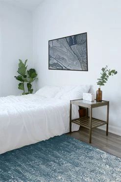 New 👏 Ruggable Granite Ombre Slate Blue Rug 👏 -Outdoor Rugs Store granite ombre slate blue C RC 0410 57