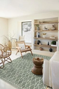 New 🎉 Ruggable Grogu™ Trellis Sage Green Rug 🌟 -Outdoor Rugs Store grogu trellis sage green C RC SW026 57