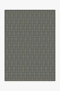 Best deal ⭐ Ruggable Outdoor Halo Diamond Black Rug 🌟