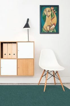 Best Pirce 👍 Ruggable Heathered Solid Teal Blue Rug 🛒 -Outdoor Rugs Store heathered solid teal blue C RC PU004 57