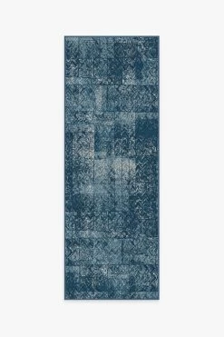 Flash Sale 💯 Ruggable Herringbone Batik Ocean Blue Rug 🎉 -Outdoor Rugs Store herringbone batik ocean blue A RC 0406 27