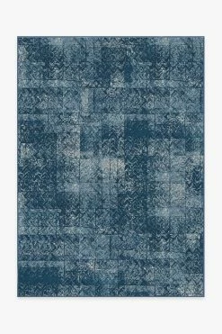 Flash Sale ๐ฏ Ruggable Herringbone Batik Ocean Blue Rug ๐