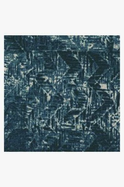 Flash Sale 💯 Ruggable Herringbone Batik Ocean Blue Rug 🎉 -Outdoor Rugs Store herringbone batik ocean blue D RC 0406 27