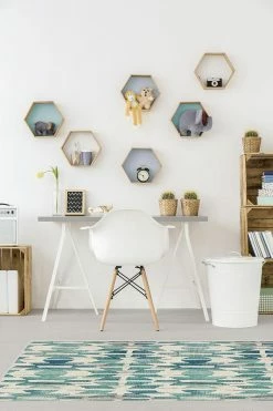 Best Pirce ⭐ Ruggable Hesperia Teal Rug ⌛ -Outdoor Rugs Store hesperia teal C RC 0739 27