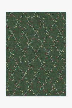 Flash Sale ⭐ Ruggable Holiday Lights Green Rug ⌛
