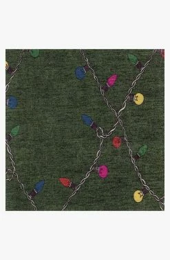 Flash Sale ⭐ Ruggable Holiday Lights Green Rug ⌛ -Outdoor Rugs Store holiday lights green D RC 0501 57