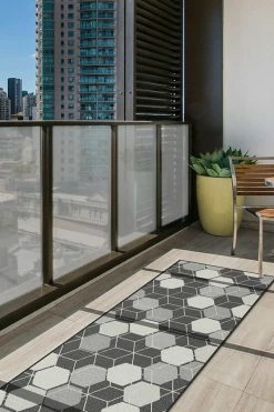 Best reviews of ✨ Ruggable Outdoor Honeycomb Black Rug 🔔 -Outdoor Rugs Store honeycomb black C RC OD031 27