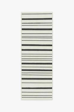 Wholesale ⭐ Ruggable Hudson Stripe Black Rug 🎁 -Outdoor Rugs Store hudson stripe black A RC 0632 27 V2