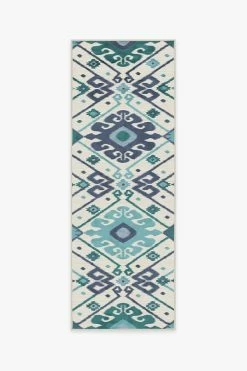 Best Pirce โค๏ธ Ruggable Inik Ikat Teal Rug ๐ 12 Best Pirce โค๏ธ Ruggable Inik Ikat Teal Rug ๐ -Outdoor Rugs Store inik ikat teal A RC BY010 27 V2