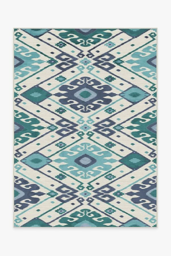 Best Pirce โค๏ธ Ruggable Inik Ikat Teal Rug ๐ 1 Best Pirce โค๏ธ Ruggable Inik Ikat Teal Rug ๐
