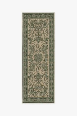 Budget 🎁 Ruggable Iris Apfel 🌞 Summer Of Love Forest Green Rug 😀 -Outdoor Rugs Store iris apfel summer of love forest green A RC IA018 27