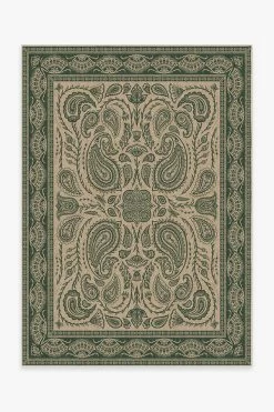 Budget 🎁 Ruggable Iris Apfel 🌞 Summer Of Love Forest Green Rug 😀