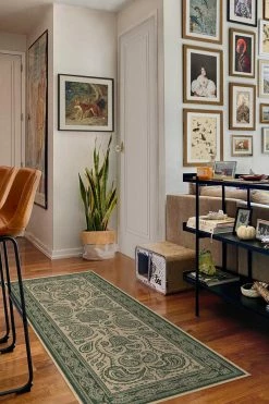 Budget 🎁 Ruggable Iris Apfel 🌞 Summer Of Love Forest Green Rug 😀 -Outdoor Rugs Store iris apfel summer of love forest green C RC IA018 27