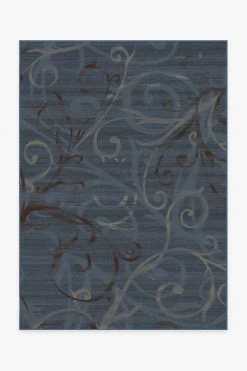 Promo 🛒 Ruggable Ironwork Slate Blue Rug ✨