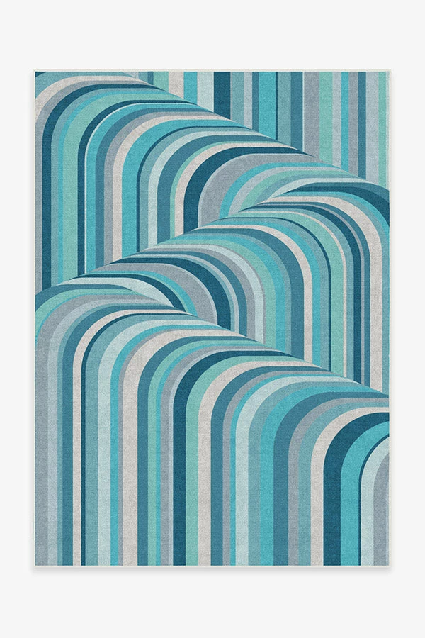 New ๐ Ruggable Jonathan Adler Waterfall Ocean Blue Rug ๐ 1 New ๐ Ruggable Jonathan Adler Waterfall Ocean Blue Rug ๐