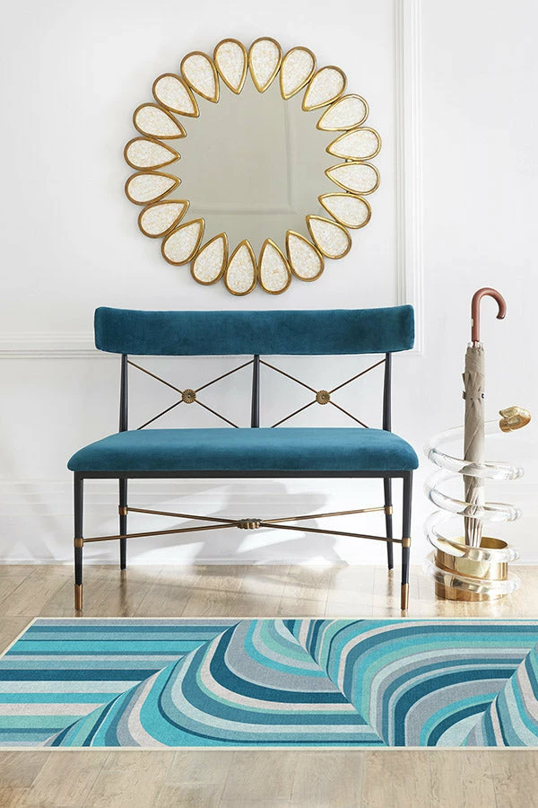 New ๐ Ruggable Jonathan Adler Waterfall Ocean Blue Rug ๐ 8 New ๐ Ruggable Jonathan Adler Waterfall Ocean Blue Rug ๐ - Image 8