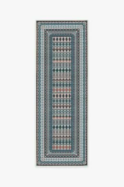 New 🤩 Ruggable Outdoor Juneau Teal Rose Rug 😀 -Outdoor Rugs Store juneau teal rose A RC OT021 27